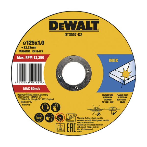Disco corte Inox dewalt