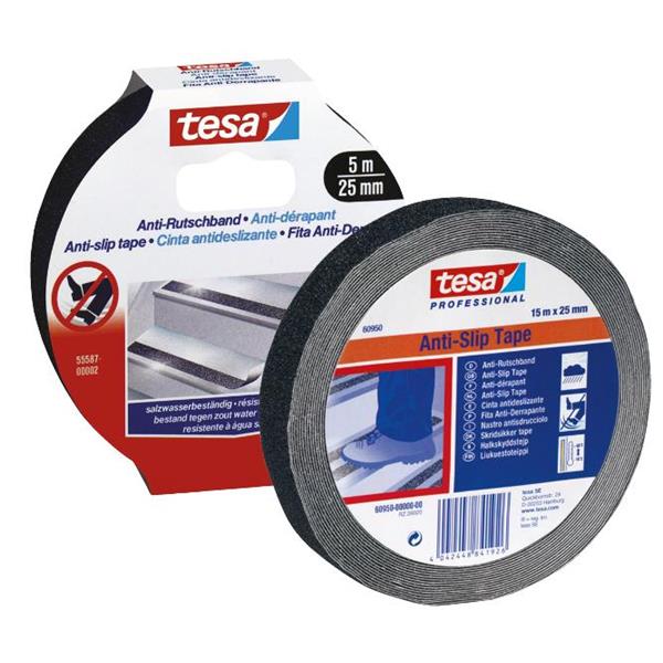 CINTA ANTIDESLIZANTE TESA NEGRA 60950 15X50