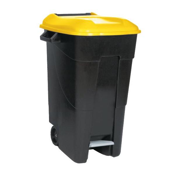 CUBO BASURA ECO TAYG 120L. VERDE C/PEDAL 423031