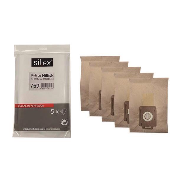 BOLSA ASPIRADOR NILFISK 5 UNIDADES (759)