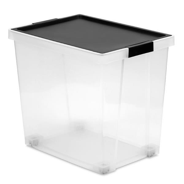 Caja multiusos New 60 litros negra. Material reciclado