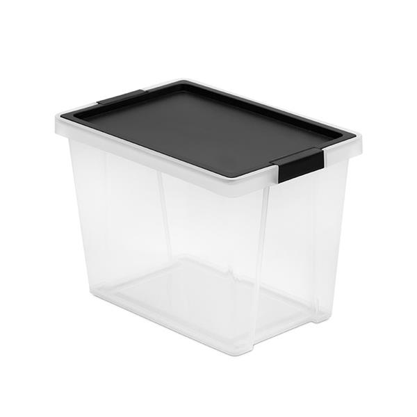 Caja multiusos New 15 litros negra. Material reciclado
