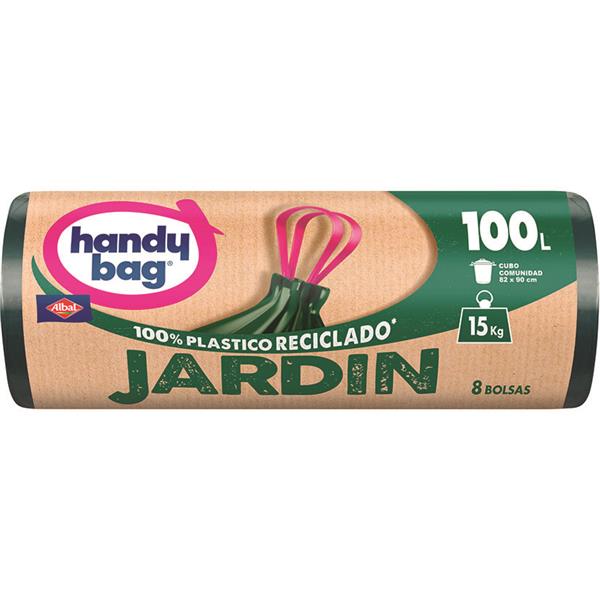 BOLSAS BASURA JARDIN 100L.8 UNIDADES