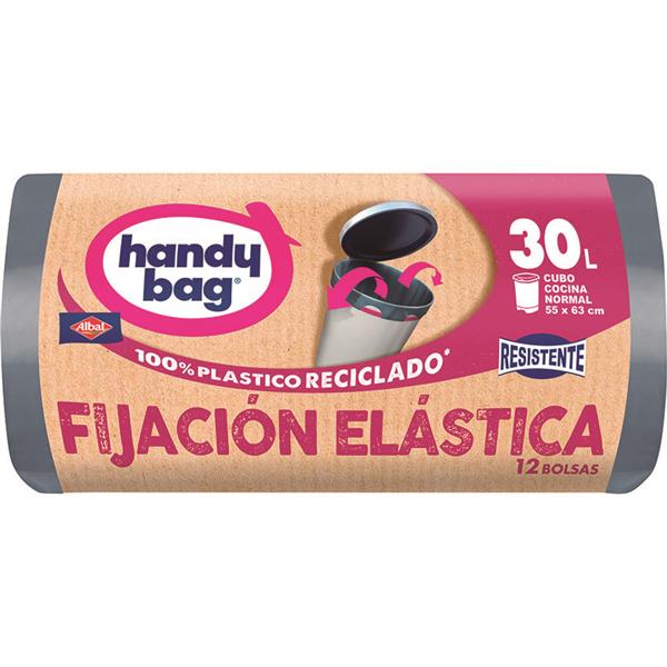 BOLSAS BASURA 30L.ELASTICA. 12 UNID