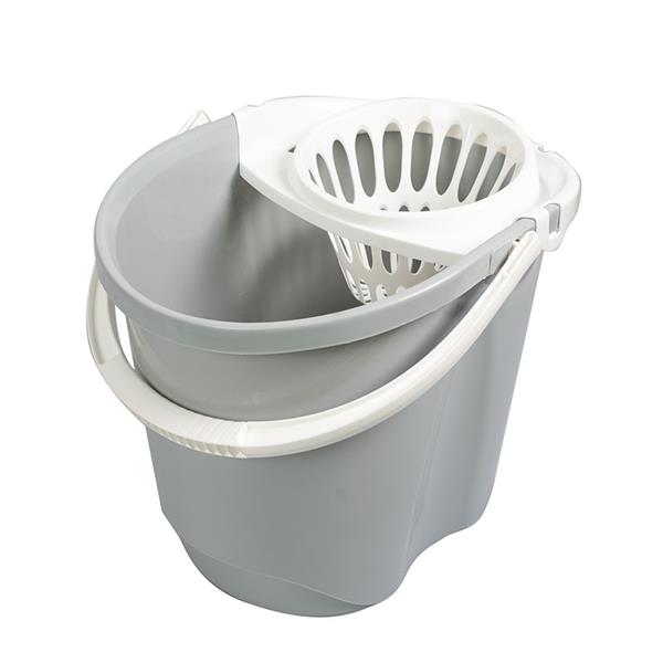 CUBO 15L.C/ESCURRIDOR GRIS CLARO HABITEX