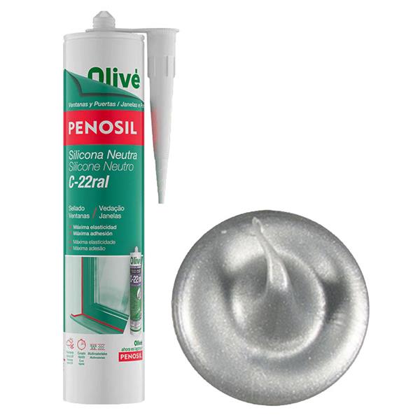 SILICONA NEUTRA C-22 ALUMINIO 300ML