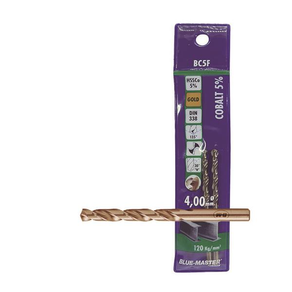 BROCA DIN 338 HSS-CO RECT. 4,00MM.2UDS.