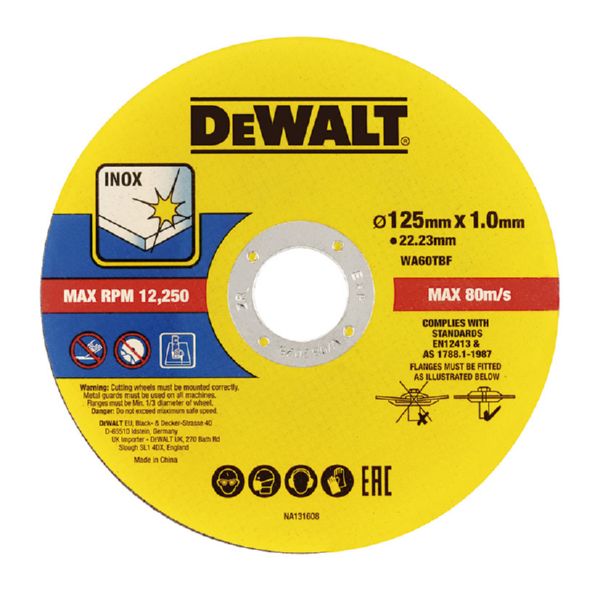 50 DISCOS CORTE INOX DE 125MM.X1MM.