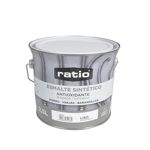 Esmalte sintetico antioxidante ratio brillante blanco 2,5 l.