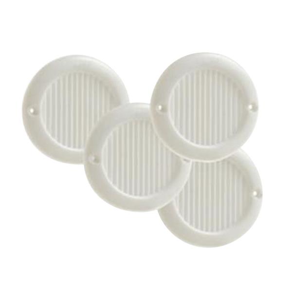 KIT 4 REJILLAS ATORNILLAR 6.4 CM ABS BL