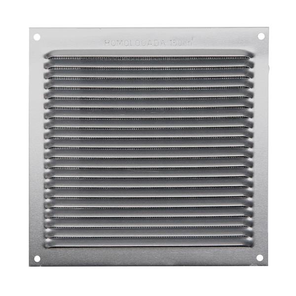 REJILLA VENTILACION AL 17X17 0.6MM PLATA