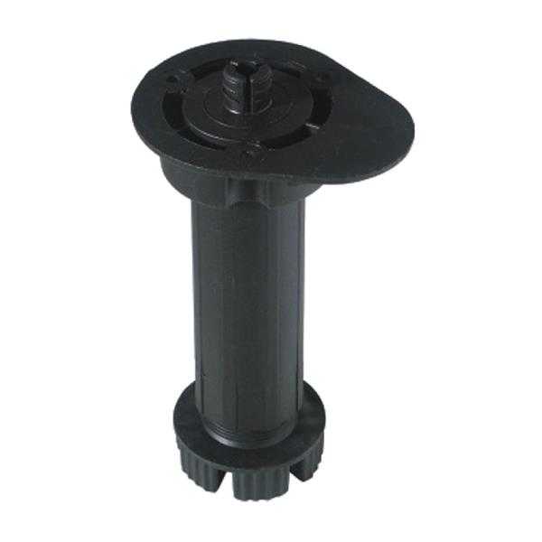 PATA MUEBLE REDONDA ?45 MM 4 UNDS NEGRO