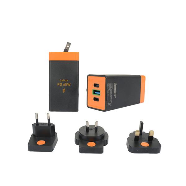 Cargador adaptador de viaje 65W DUOLEC