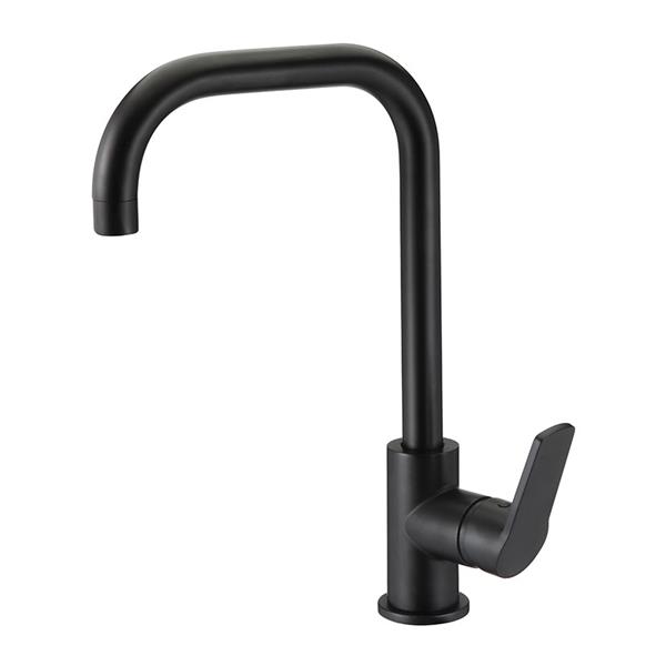 Grifo cano doble angulo monomando cocina BORRAS DUB2955NM negro mate