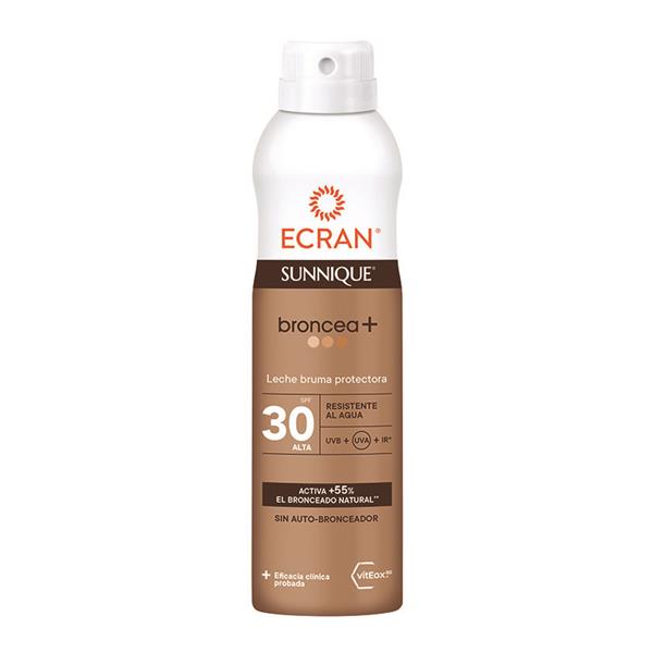 Broncea+  Bruma leche protectora SPF30 250 ml. Ecran Sunnique