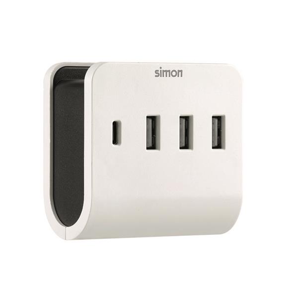 ADAPTADOR 3 USB A + USB C SIMON