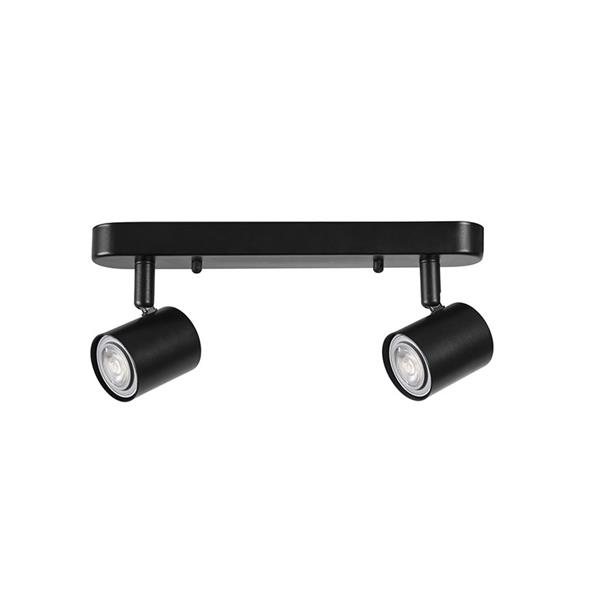 Aplique Led Keeper 2 focos negro