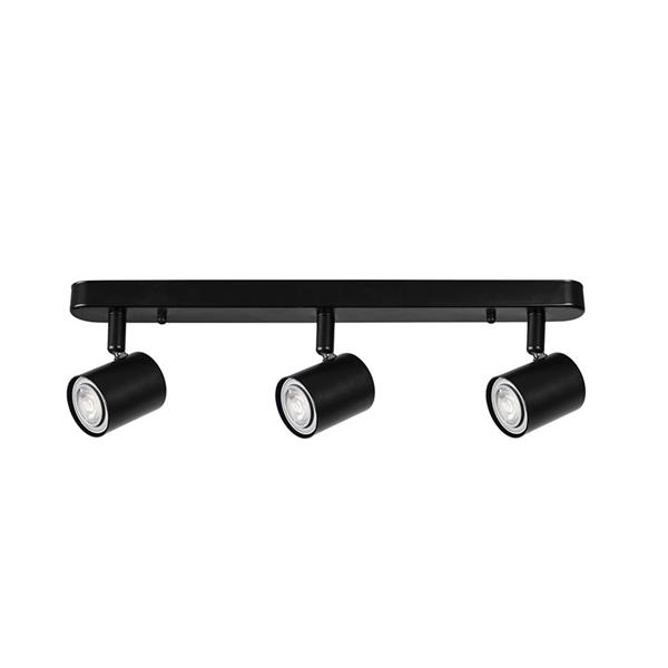 Aplique Led Keeper 3 focos sin bombilla  negro