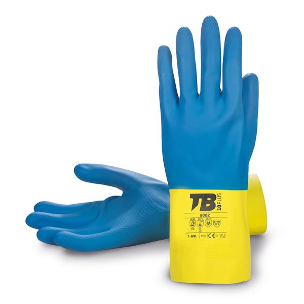 GUANTE LATEX/NEOPRENO BICOLOR 9002 T/9