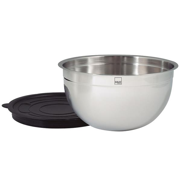 Bol acero inoxidable 16 cm. con tapa