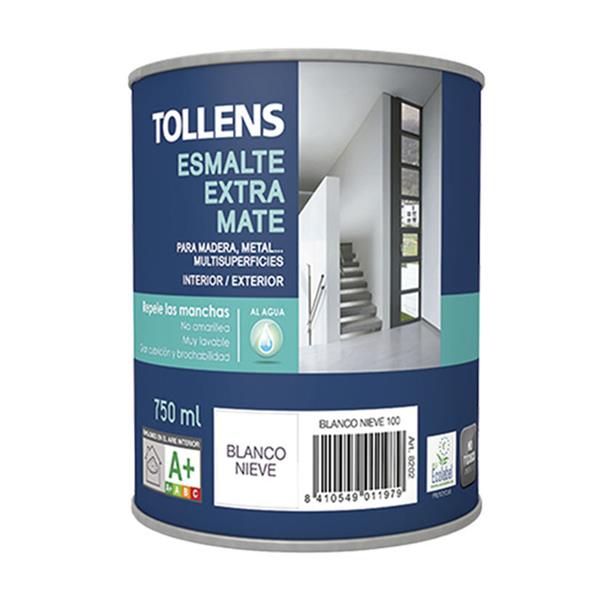 Esmalte al agua extra mate negro 750 ml