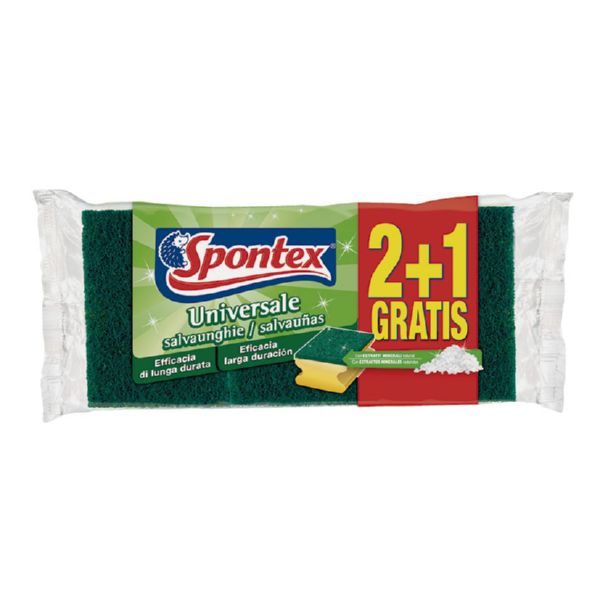 Estropajo salvaunas universal, jgo. 3 unidades