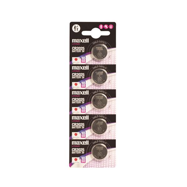 PILA BOTON MAXELL CR-2025 BL 5UN