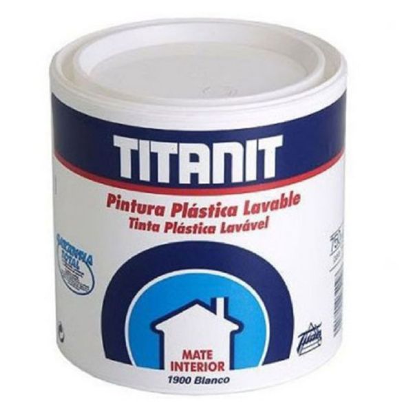 Pintura Titanit satinado blanco 750 ml