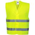 CHALECO NARANJA HV714NF AV 2 BANDAS REFLECTANTES T-XL