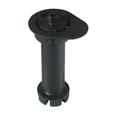 PATA MUEBLE REDONDA ?45 MM 4 UNDS NEGRO