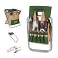 Kit taburete+bolsa portaherramientas jarrdin+herramientas jardin.
