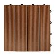 Baldosa compolsite 30x30x2 cm madera