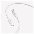 Cable C-Lightning 30W 6A 1m blanco